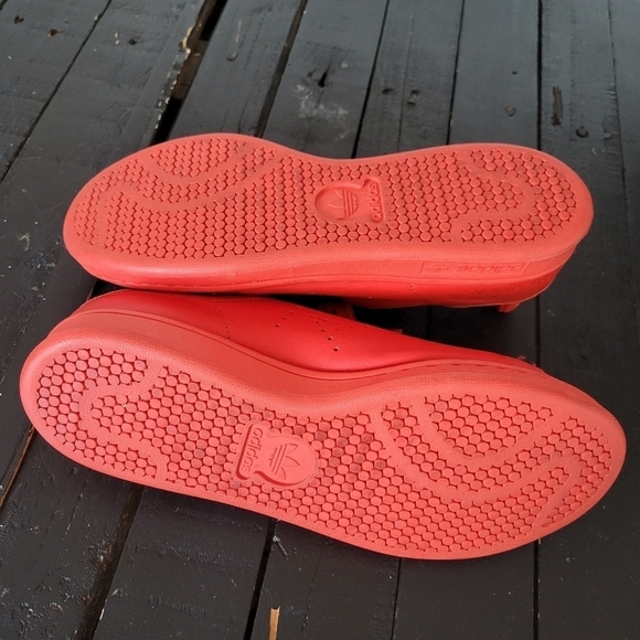Adidas Stan Smith x Raf Simons Bright Red Sneakers Shoes Men\'s 6.5 Low Top main image 10